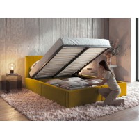 Gulta ar paceļamo mehānismu HILTON 120x200, sinepes Gulta ar paceļamo mehānismu HILTON 120x200, sinepes