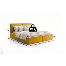 Gulta ar paceļamo mehānismu HILTON 120x200, sinepes