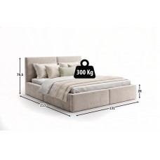 Gulta ar paceļamo mehānismu HILTON 120x200, kašmirs