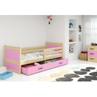 Gulta RICO 90x200 priede/rozā Gulta RICO 90x200 priede/rozā