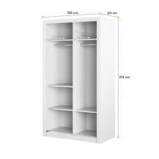 Skapis 120 ARTI AR-19, balts