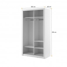 Skapis 120 ARTI AR-06, balts