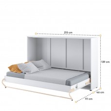 Paceļamā gulta CONCEPT PRO CP5, balts glancēts