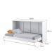 Paceļamā gulta CONCEPT PRO CP6, balts glancēts