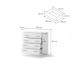 Kumode IDEA ID-10, balts Kumode IDEA ID-10, balts