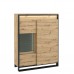 Kumode ar stiklu QUANT QA-06