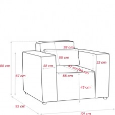 Atpūtas krēsls CASTEL, Sinepju