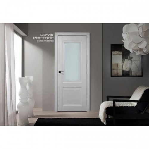 Iekšdurvis PRESTIGE GLASS 1 balts matēts Iekšdurvis PRESTIGE GLASS 1 balts matēts