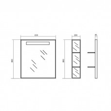 Spogulis Milano 65,20cmx65cm