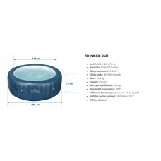 Piepūšamais džakuzi Bestway 60029