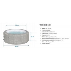 Piepūšamais džakuzi Bestway 60065