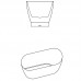 Brīvi stāvoša vanna HYDV518C