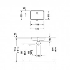 Izlietne Vero,49cmx105cm