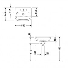 Izlietne D-Code,40cmx56cm