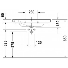 Izlietne D-Code Vital,55cmx60cm