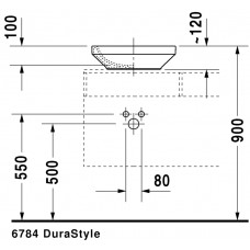 Izlietne Durastyle,48cmx100cm