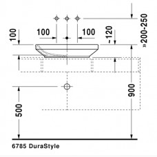 Izlietne Durastyle,45.5cmx55cm