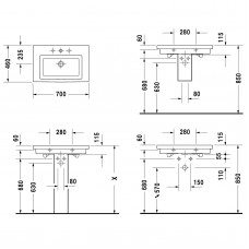 Izlietne 2Nd Floor,43cmx60cm