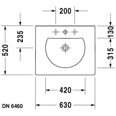 Izlietne Darling New,55cmx65cm