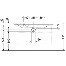 Izlietne Durastyle,38cmx60cm