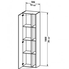 Augstais Skapis Durastyle,36cmx50cm
