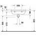 Izlietne Starck 3,45cmx60cm