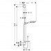 Dušas Komplekts Raindance Select S 120 3Jet/Unica`S Puro90cm