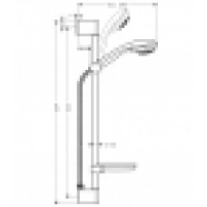 Dušas Komplekts Crometta 85 Variojet/Unica`Crometta65cm