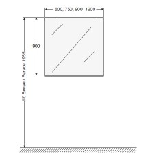 Spogulis Option Ospn 6060cm