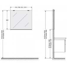 Spogulis Option Ospn 120120cm