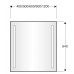 Spogulis Ar Apgaismojumu Option Osb 9090cm