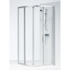 Dušas Stūris Solid Svr,80cmx80cm,Matēts sudrabs/tonēts stikls