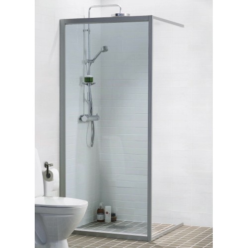 Dušas Siena Solid Sv30cm,Matēts sudrabs/tonēts stikls Dušas Siena Solid Sv30cm,Matēts sudrabs/tonēts stikls