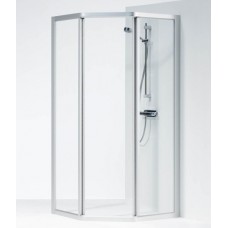 Dušas Stūris Solid Svp,90cmx90cm, Matēts sudrabs/ekrānstikls