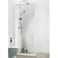 Dušas Siena Solid Sv90cm,Balts/caurspīdīgs