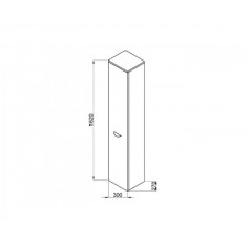 Augstais Skapis Deep,27cmx30cm