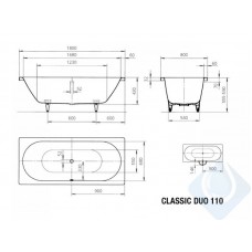 Vanna Classic Duo 1800X800 Mm,80cmx180cm