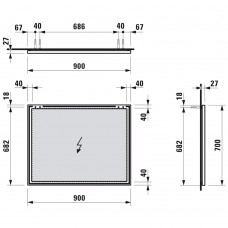 Spogulis Frame 2590cm