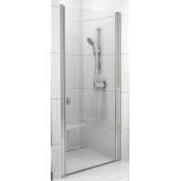 Dušas Durvis Csd1,80cm,Satīns/Caurspīdīgs Stikls