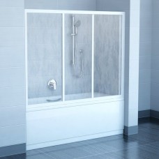 Vannas Durvis Avdp3,170cm, Balts/Grape Stikls