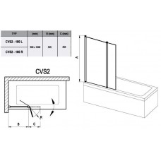 Vannas Siena 10Cvs2,99cm,Spīdīgs/Caurspīdīgs Stikls