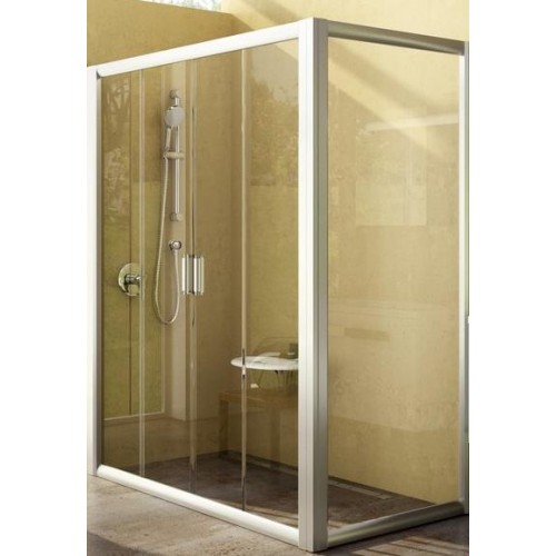 Dušas Siena Rps,90cm, Balts/Grape Stikls