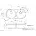 Virtuves Izlietne Andalucia (R),44.5cmx85.5cm