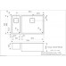 Virtuves Izlietne Texas 18X40+50X40 (L),44cmx75.3cm