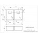 Virtuves Izlietne Texas 30X40+30X40 (L),44cmx67.3cm