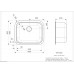 Virtuves Izlietne Chicago (L),50cmx60cm Virtuves Izlietne Chicago (L),50cmx60cm