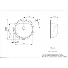 Vannas Istabas Izlietne Atlantis (L)