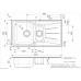 Virtuves Izlietne Diplomat 1.5 Lux (R),50cmx95cm