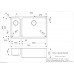 Virtuves Izlietne Ohio 18X40+50X40 (L),44cmx75.3cm