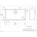 Virtuves Izlietne Ohio 80X42 (U),46cmx84cm Virtuves Izlietne Ohio 80X42 (U),46cmx84cm
